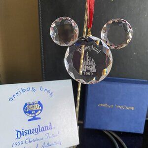 Disneyland Crystal Mickey Ears Collector Ornament #101